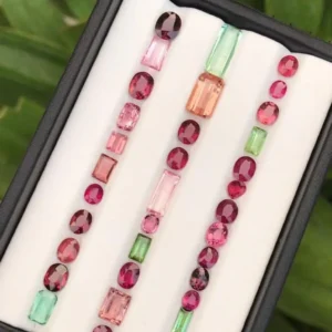 Natural Multicolor Spinal Faceted Stones